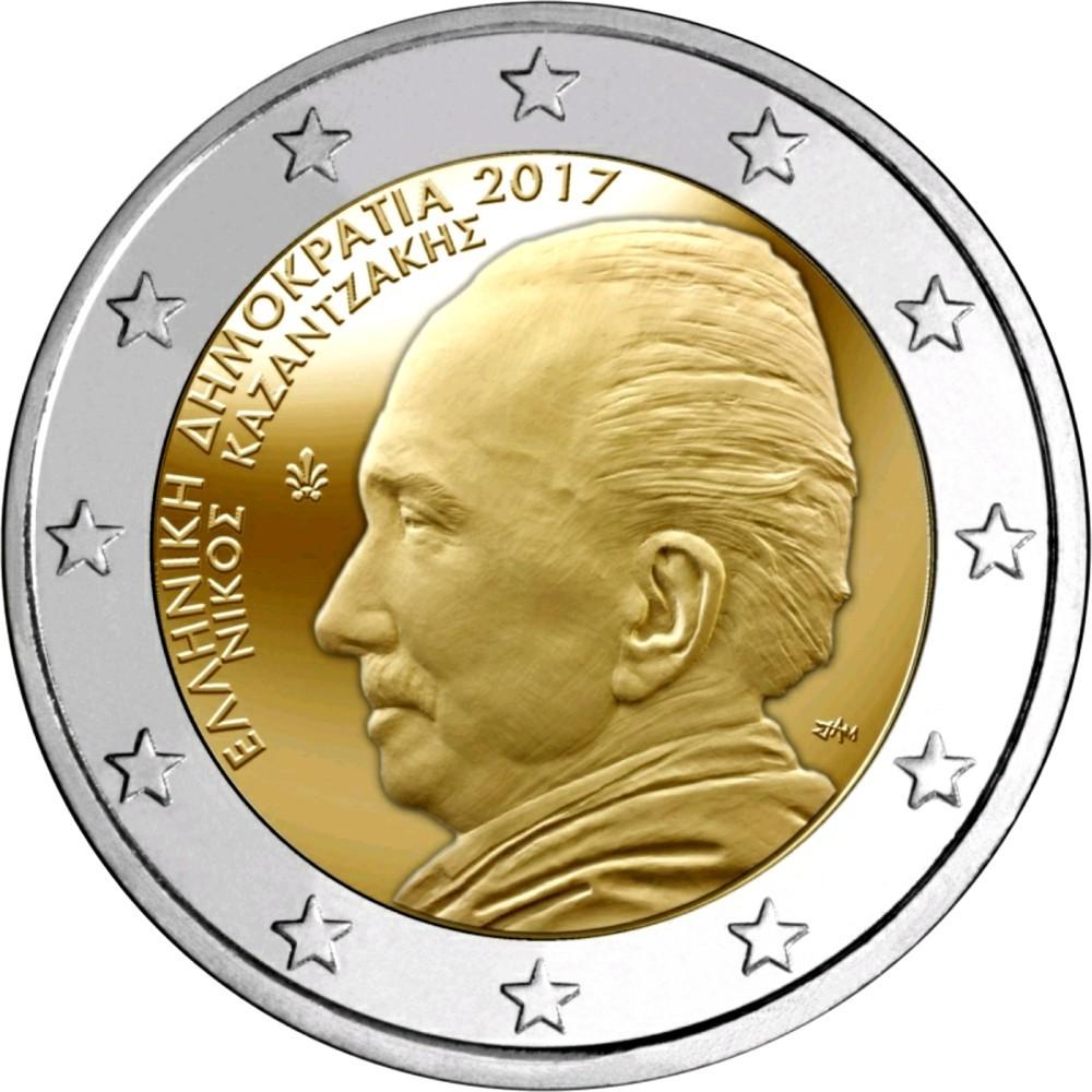 2 Euro Griechenland 2017 – 60 Jahre seit dem Tod von Nikos Kazantzakis