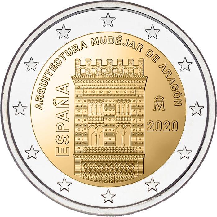 2 Euro Spanien 2020 – 11. Ausgabe der UNESCO-Welterbe-Serie: Mudéjar-Architektur in Aragón