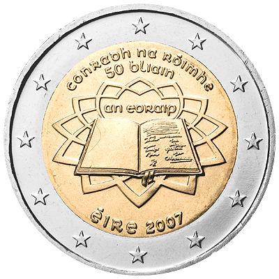 2 Euro Irland 2007 – 50. Jahrestag von der Unterzeichnung des Vertrags von Rom