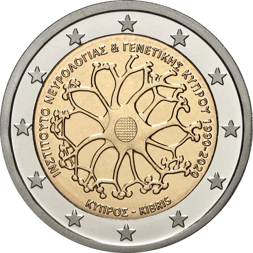 2 Euro Zypern 2020 – 30 Jahre seit der Gründung von der Cyprus Institute von Neurology und Genetics