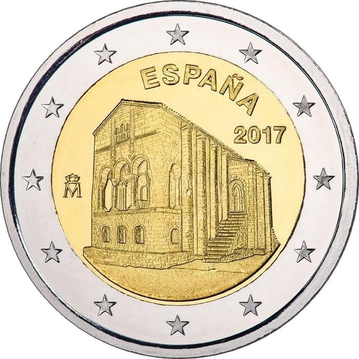 2 Euro Spanien 2017 – 8. Ausgabe der UNESCO-Welterbe-Serie: Kirche Santa María del Naranco