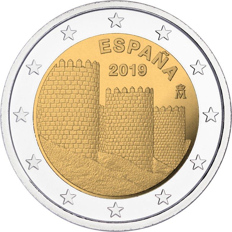 2 Euro Spanien 2019 – 10. Ausgabe der UNESCO-Welterbe-Serie: Ávila