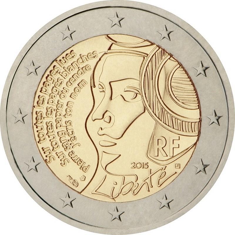 2 Euro Frankreich 2015 – 30. Jahrestag der Flagge der Europäischen Union