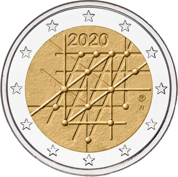 2 Euro Finnland 2020 – 100 Jahre seit der Gründung von der Universität von Turku