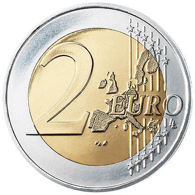 Rückseite: 2 Euro Belgien 2000