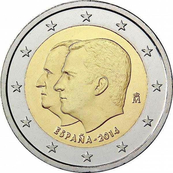 2 Euro Spanien 2014 – Thronbesteigung König Felipes VI.