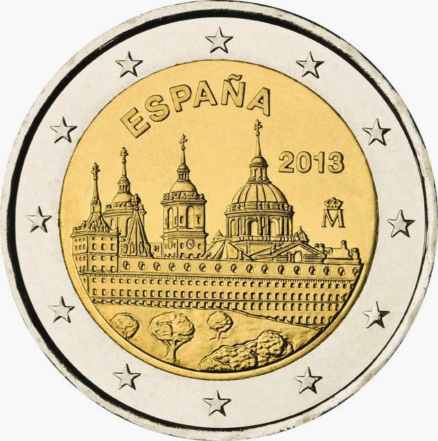 2 Euro Spanien 2013 – 4. Ausgabe der UNESCO-Welterbe-Serie: Kloster San Lorenzo de El Escorial