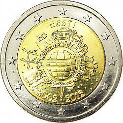 2 Euro Estland 2012 – 10. Jahrestag des Euro