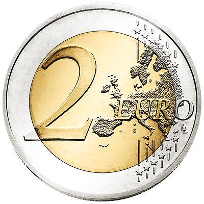 Rückseite: 2 Euro Griechenland 2012