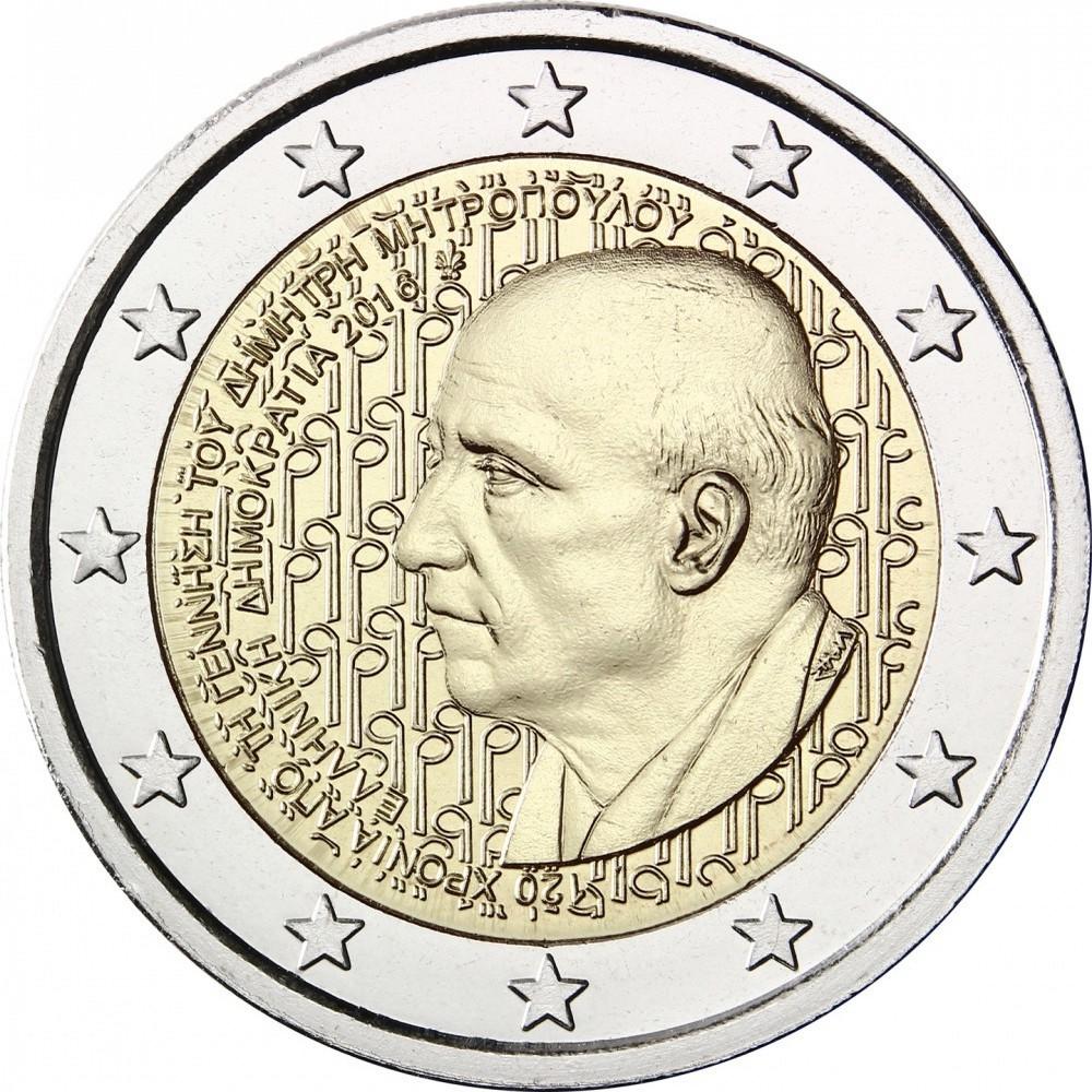 2 Euro Griechenland 2016 – 120 Jahre seit der Geburt von Dimitri Mitropoulos