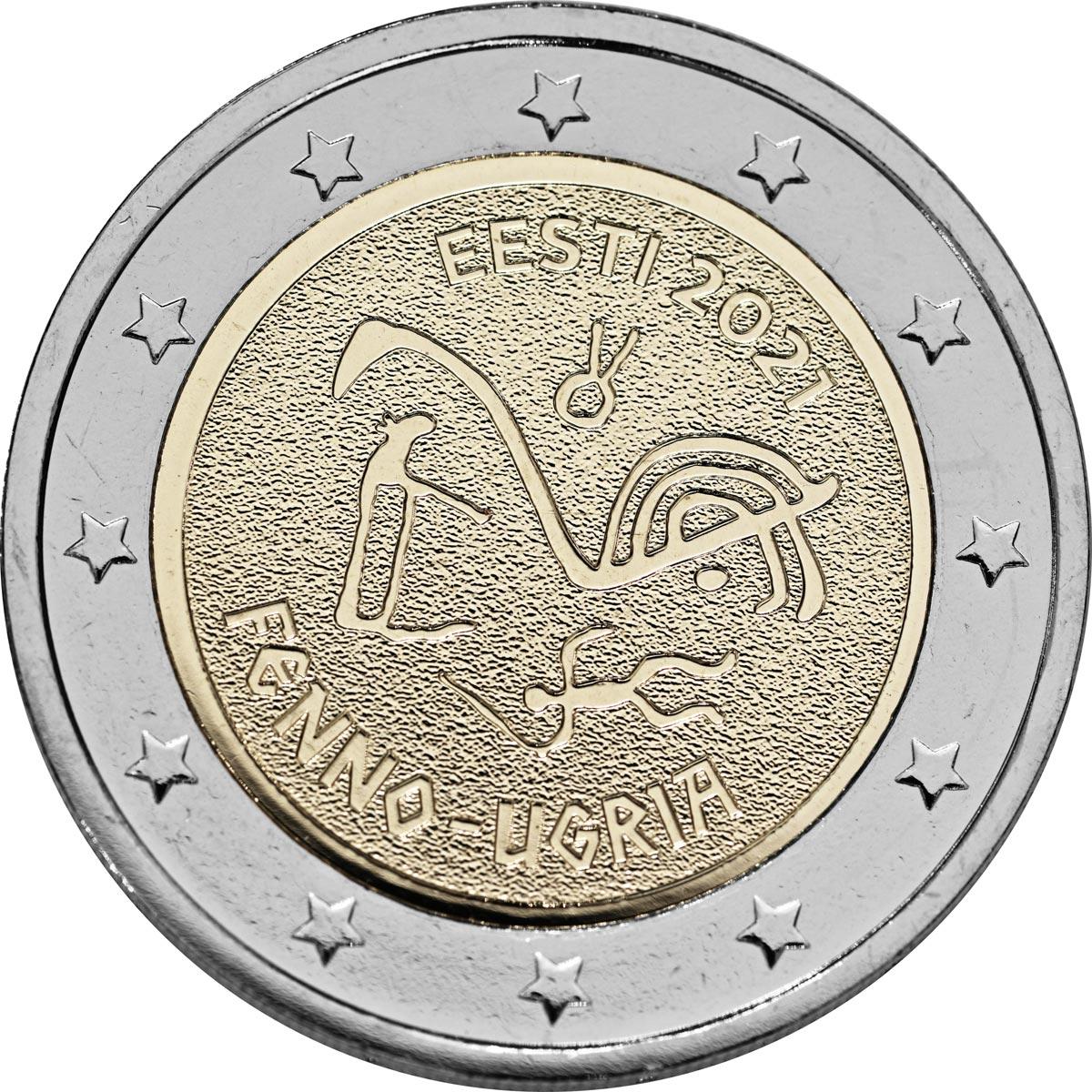 2 Euro Estland 2021 – Finno-ugrische Völker