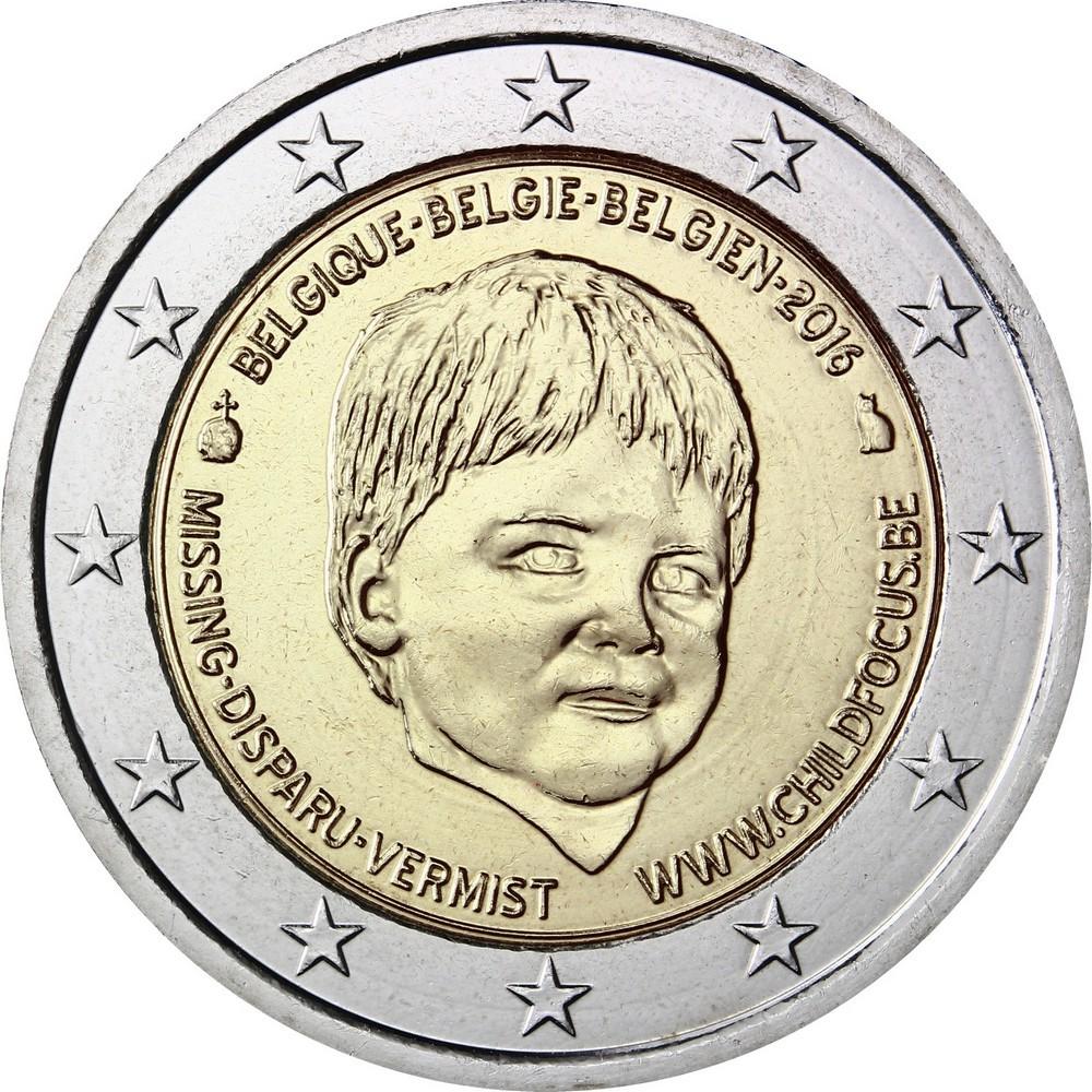 2 Euro Belgien 2016 – Tag der vermissten Kinder