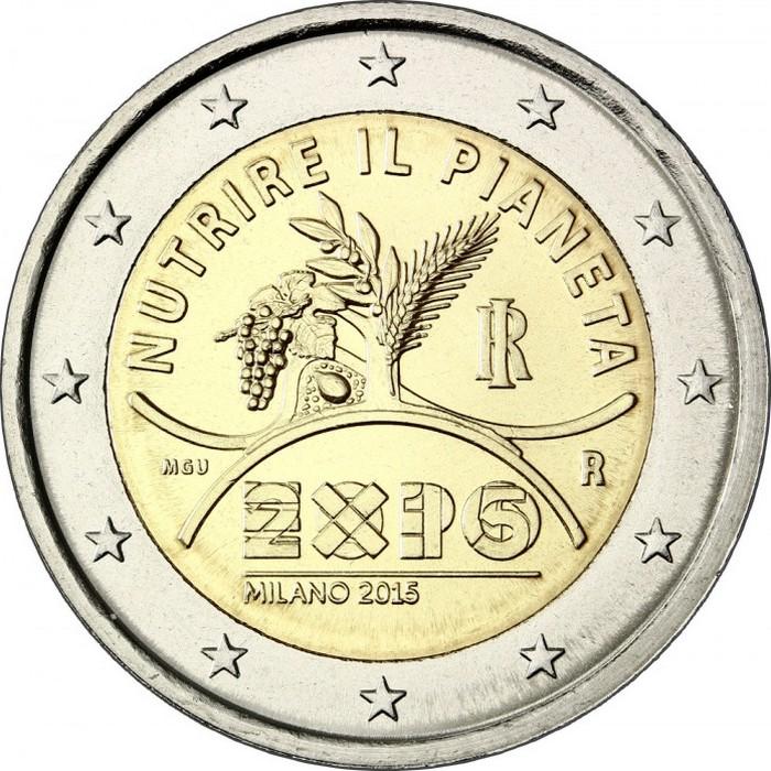 2 Euro Italien 2015 – Weltausstellung Expo 2015 in Mailand
