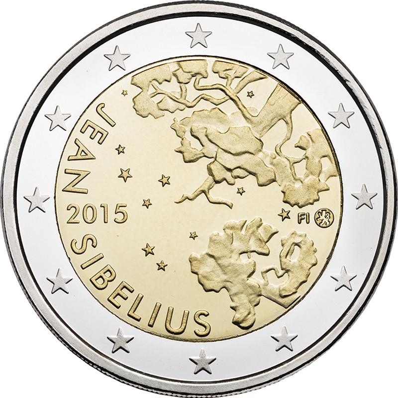 2 Euro Finnland 2015 – 150 Jahre seit der Geburt von Jean Sibelius