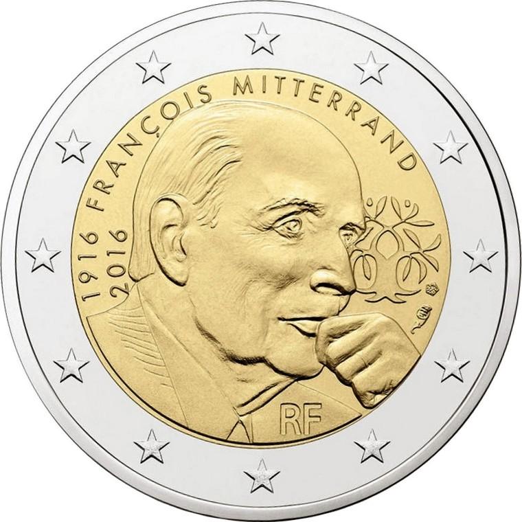 2 Euro Frankreich 2016 – 100 Jahre seit der Geburt von François Mitterrand