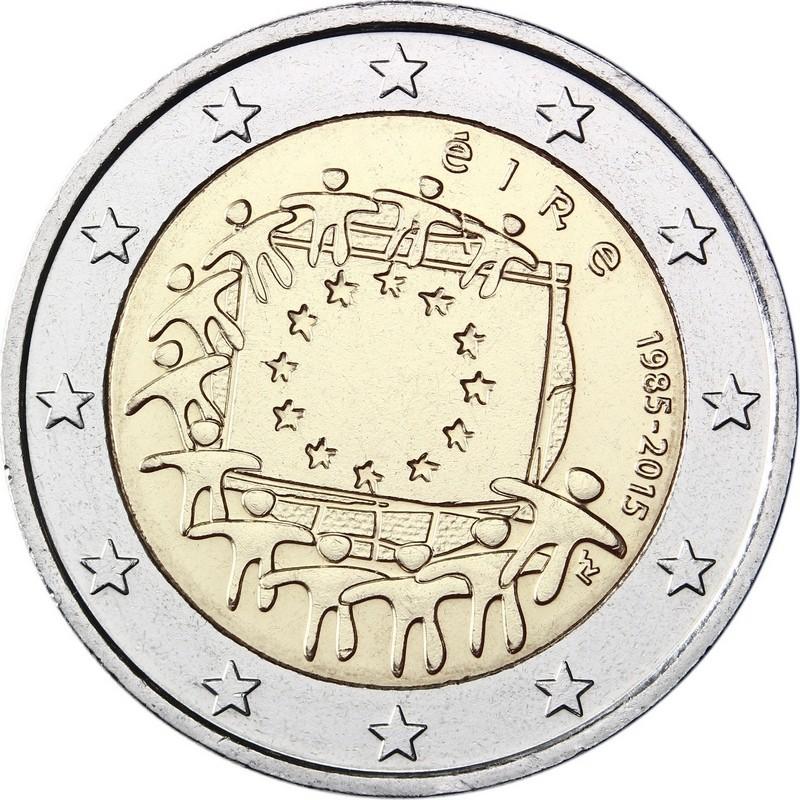 2 Euro Irland 2015 – 30. Jahrestag der Flagge der Europäischen Union