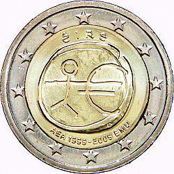 2 Euro Irland 2009 – Zehn Jahre Wirtschafts- und Währungsunion