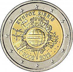 2 Euro Zypern 2012 – 10. Jahrestag des Euro
